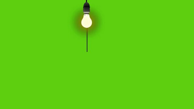 Light shining on a green background
