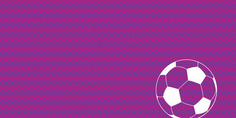Fototapeta premium Abstract background with seamless geometric pattern. Football theme with sporty soccer ball sign icon. Triangle texture. Vector.