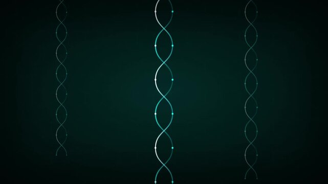High Tech DNA Helix Abstract Science Motion