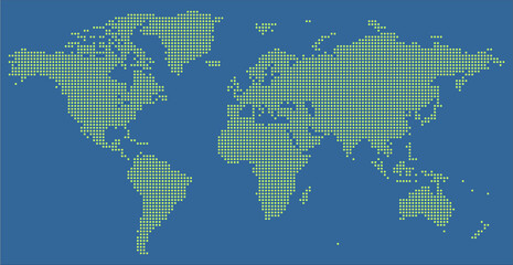 Fototapeta premium Elegant Worldwide Map with Circular Dots