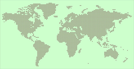 Fototapeta premium Global Data Visualization World Map Design