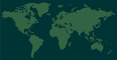 Fototapeta premium Global Internet Network World Map Design