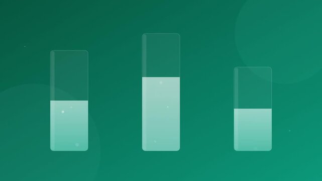 Futuristic Laboratory Glass Beaker Science Vector Animation