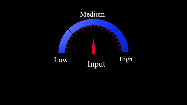 speedometer isolated on black