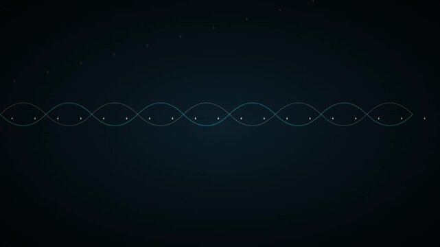 futuristic dna helix molecular structure motion graphic