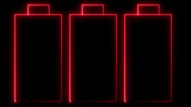 neon glowing  Basic, Standard, and Premium Package subscription tiers, Animation. Pricing and Features, Pricing plans table, pricing chart, price list for web or app tech concept 4k video