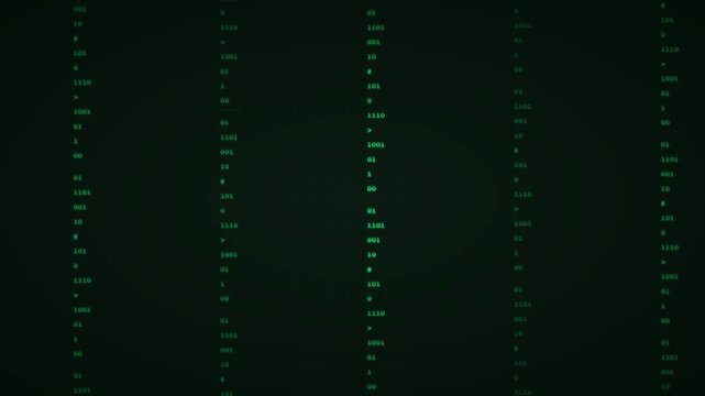 futuristic data stream binary code vector background