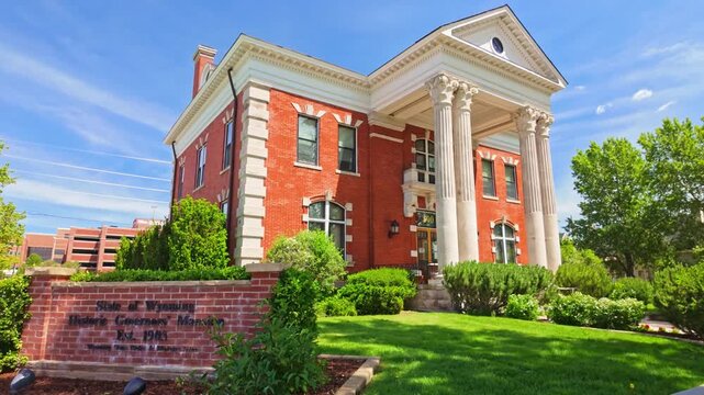 Historic Wyoming Governors Mansion in Cheyenne Wyoming showcasing early twentieth century architecture