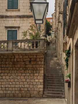 Croation Streets Often Lead To Steep Stairs