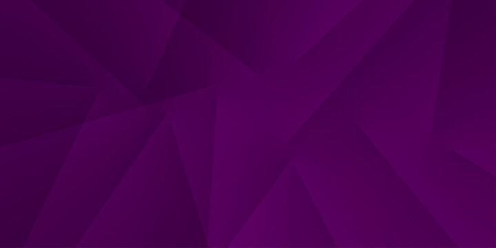 Abstract dark purple gradient triangle overlap technology tech grid triangle business. digital curve poster banner web creative origami random paper rectangle template background.