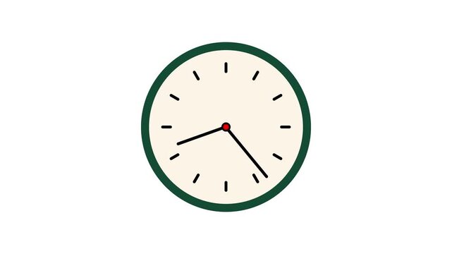 Digital Clock Time Display with Futuristic Technology Animation