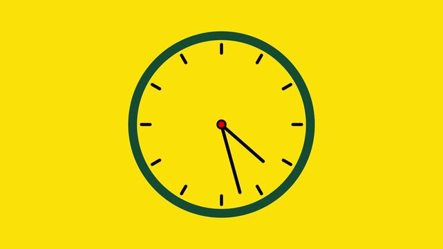 Digital Clock Time Display with Futuristic Technology Animation