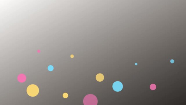 colorful floating bubble pop fun abstract background