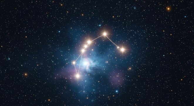 Constellation in the Night Sky - Celestial Wonders.