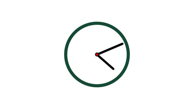 Futuristic Digital Clock with Glowing Time Display Animation