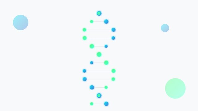 Clean Medical Science DNA Structure Vector Art