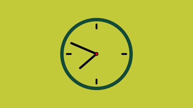 Futuristic Digital Clock with Glowing Time Display Animation
