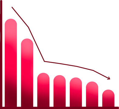 business graph with arrow