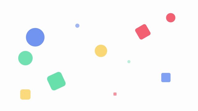 bright playful multi color flat design background