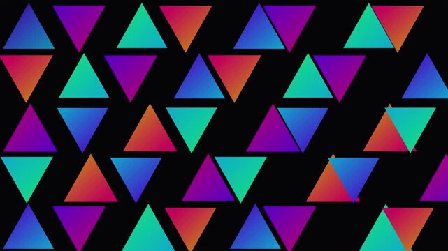 abstract vibrant geometric tessellation shifting pattern background