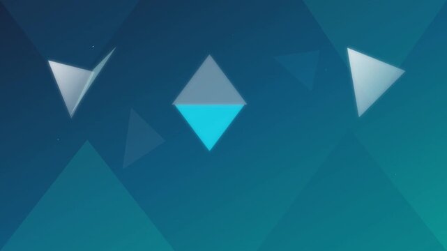 abstract shimmering diamond crystal vector motion background
