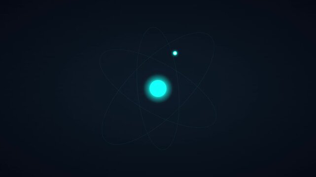 abstract science molecule learning background motion graphic