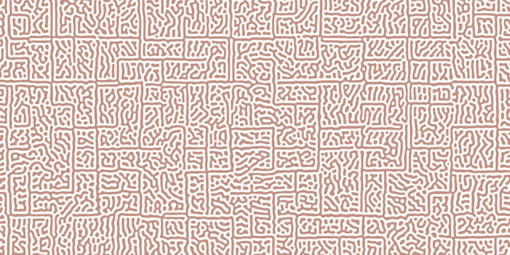 Creative reaction diffusion background. Organic line art wallpaper. Turing generative design.  Minimal style. Abstract vector illustration for banners, posters, cover design templates