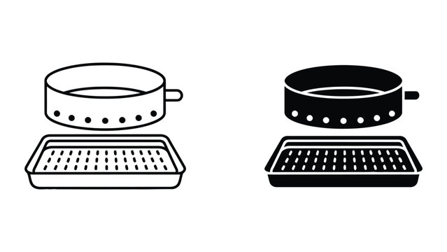 Vector illustration of laptop with removable keyboard and trackpad modules