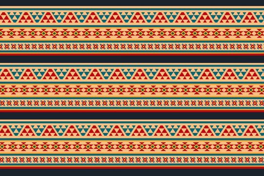 Stock vector native american-indian ornament pattern geometric ethnic textile texture tribal aztec pattern animation