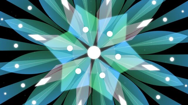 Fractal eye geometric kaleidoscope mandala hypnotic abstract animation