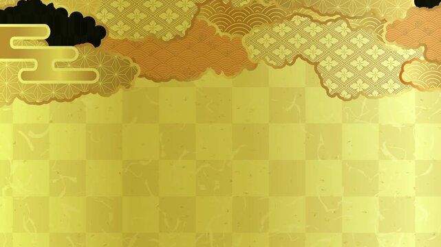 Traditional Japanese Gold Pattern Texture 4K