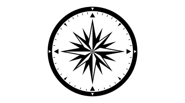 Compass Navigation Tool Direction Indicator.