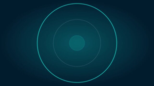 abstract concentric circles pulse modern motion background