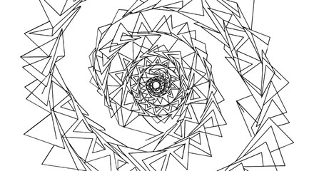 Spiral galaxy space illustration with lines © mstfaridaiasmin