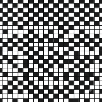 Black and white pixelated qr code pattern