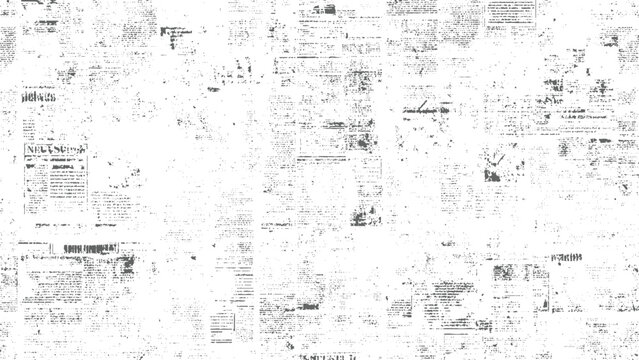 vintage collage of old newspaper pages arranged in grid pattern with aged print, headlines, and advertisements for design projects