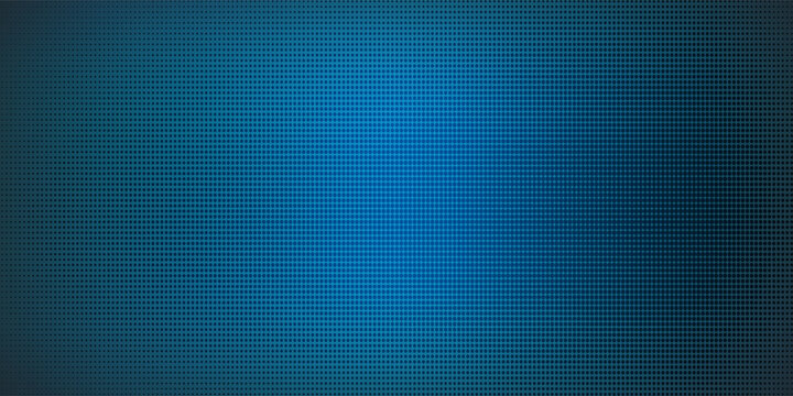 Blue pop art dots pattern on dark gradient backdrop.