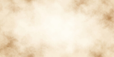 Ethereal wisps of light brown smoke or fog drift across a soft, glowing yellow background, creating a dreamlike and atmospheric effect. © Artova LaLa