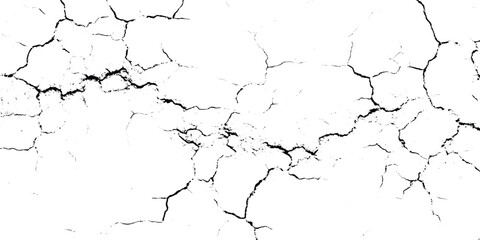 Obraz premium Grunge texture background with dry mud and fissures in black and white for design and decoration