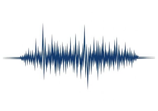 Seismic wave graph with amplitude variations