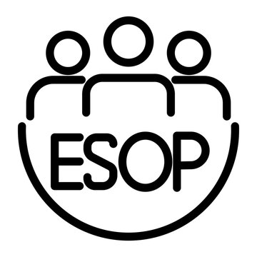 Icon Employee stock ownership plan concept icon