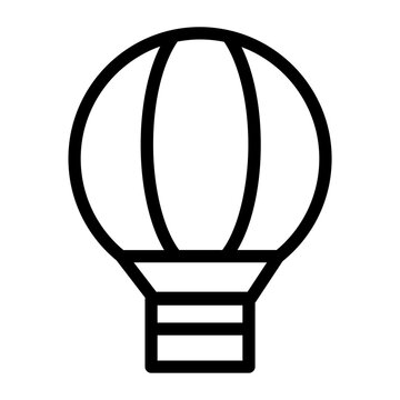 Hot air balloon icon