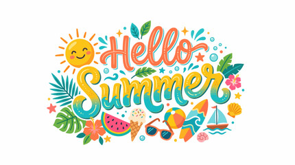 Fototapeta premium summer holiday card vector
