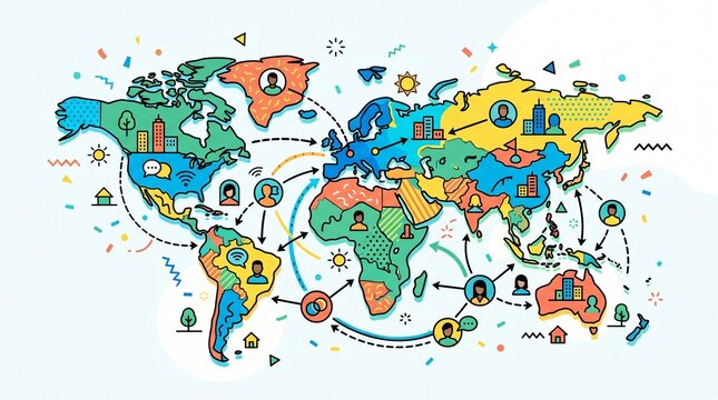 vector illustration of population day