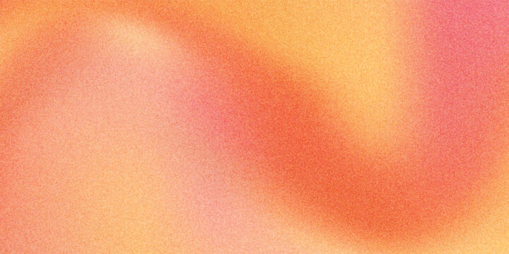 Blurred color gradient background, abstract yellow red orange grain gradation texture, vector soft peach texture blur abstract background