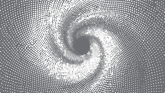 Abstract Halftone Overlay Featuring Distressed Dot Texture and Modern Linear Vector Effect