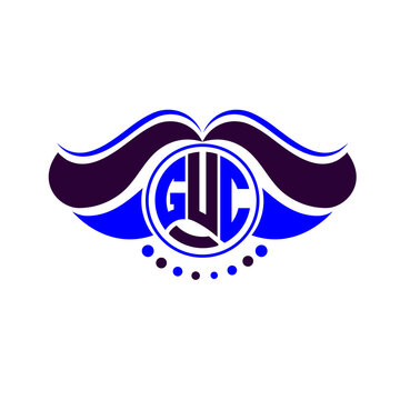 GUC letter logo creative design. GUC unique design