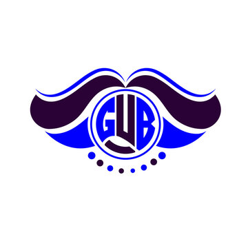 GUB letter logo creative design. GUB unique design