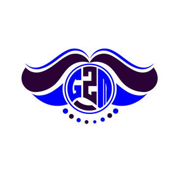 GZM letter logo creative design. GZM unique design