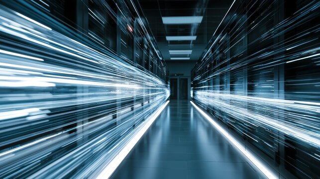 Abstract data stream in a server room